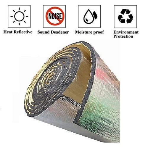 10Ft Silver Self-Adhesive Reflective FOAM PIPE DUCT HVAC WRAP Tape 7" (5MM)