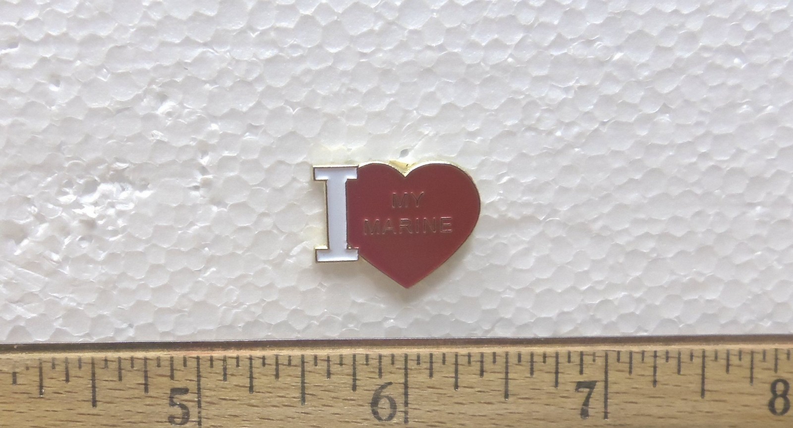 I Love My Marine Pin