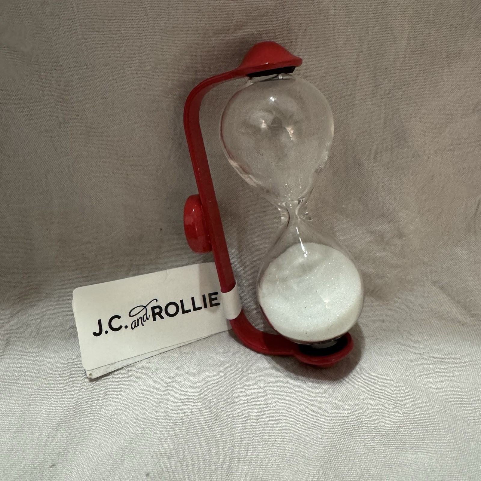 Mini Glass Sand Hourglass Timer JC And Rollie Approx Time 1 Minute Magnet Mount