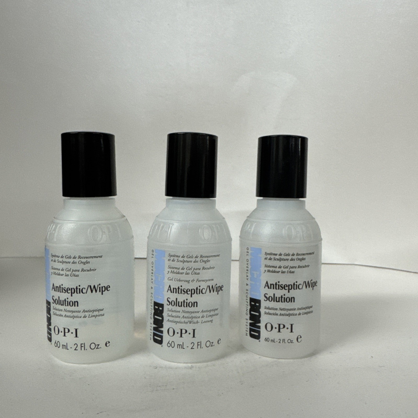 3 Pack OPI Microbond Antiseptic Wipe Solution 2fl oz