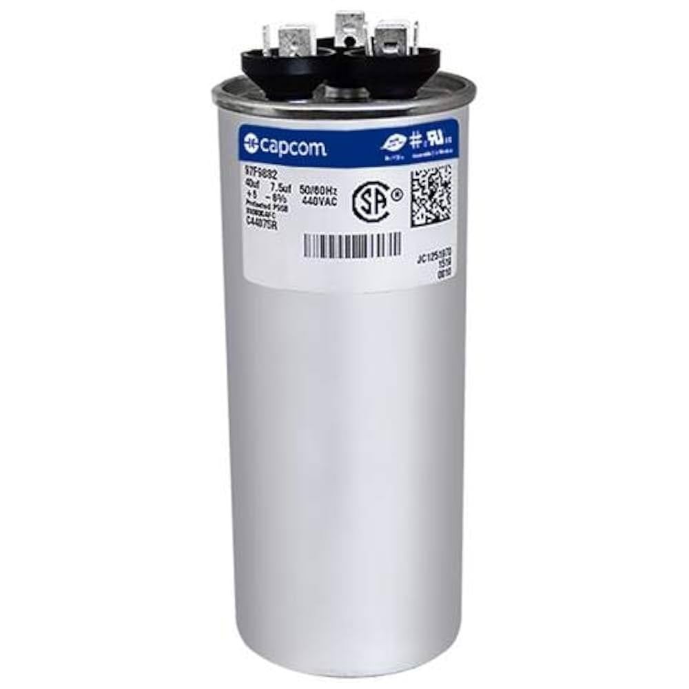 Capcom Capacitor 97F9882 40uf/7.5uf 440V