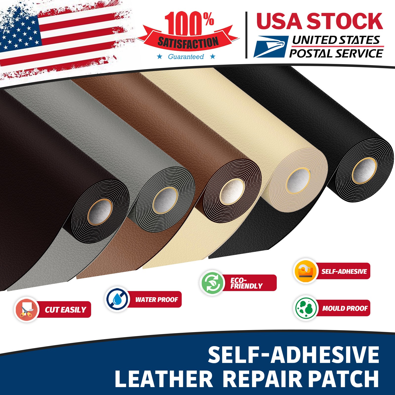Leather Repair Kit Self-Adhesive Patch Stick softness comfort For Sofa chair