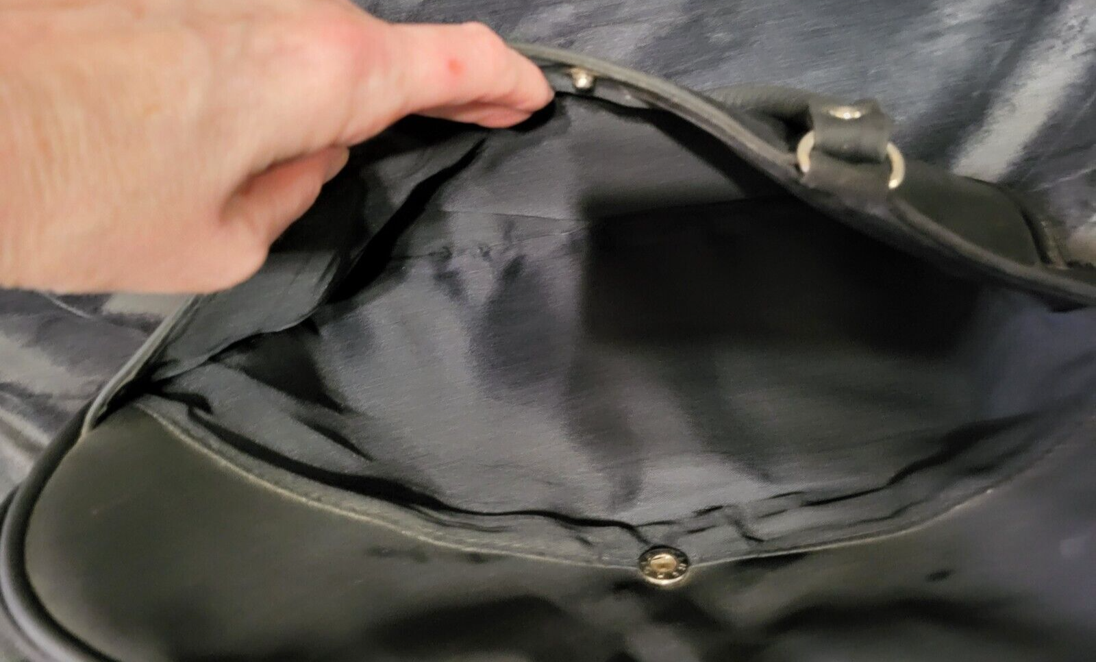 Black 14" Vinyl Laptop Bag
