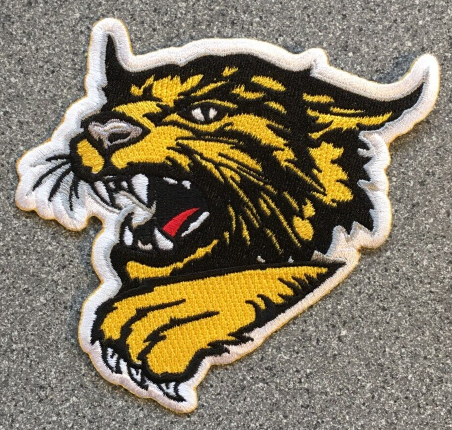 2003-05 BISMARCK BOBCATS NAHL HOCKEY MINORS VINTAGE 4" TEAM LOGO PATCH