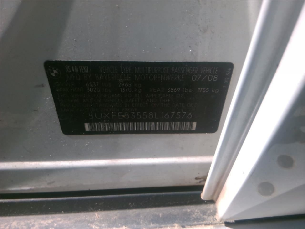 X5 2008 Chassis ECM 763182