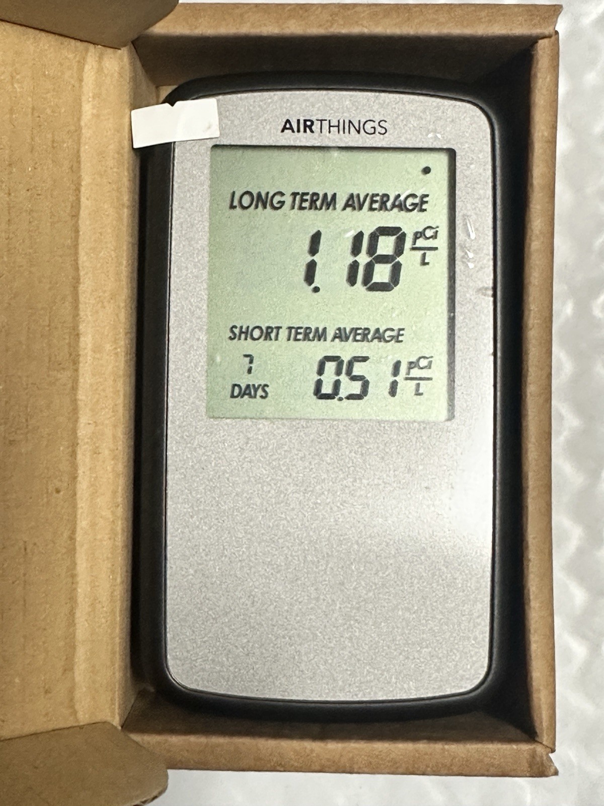 Airthings Corentium Home Radon Detector 223 Portable, Lightweight
