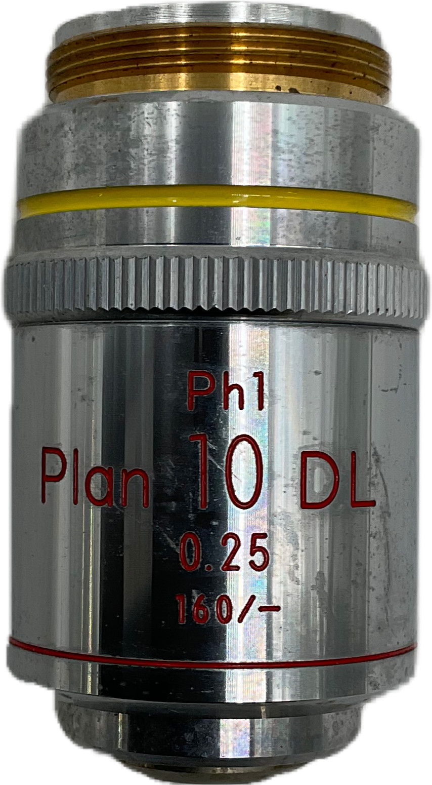 Nikon Plan 10x Ph1 DL 0.25 160/- Microscope Objective Lens