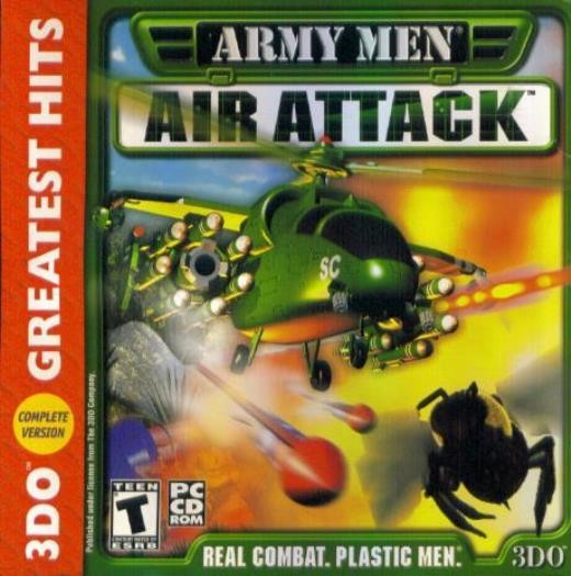 Army Men: Air Attack PC CD little green soldiers pilot helicopter combat game!