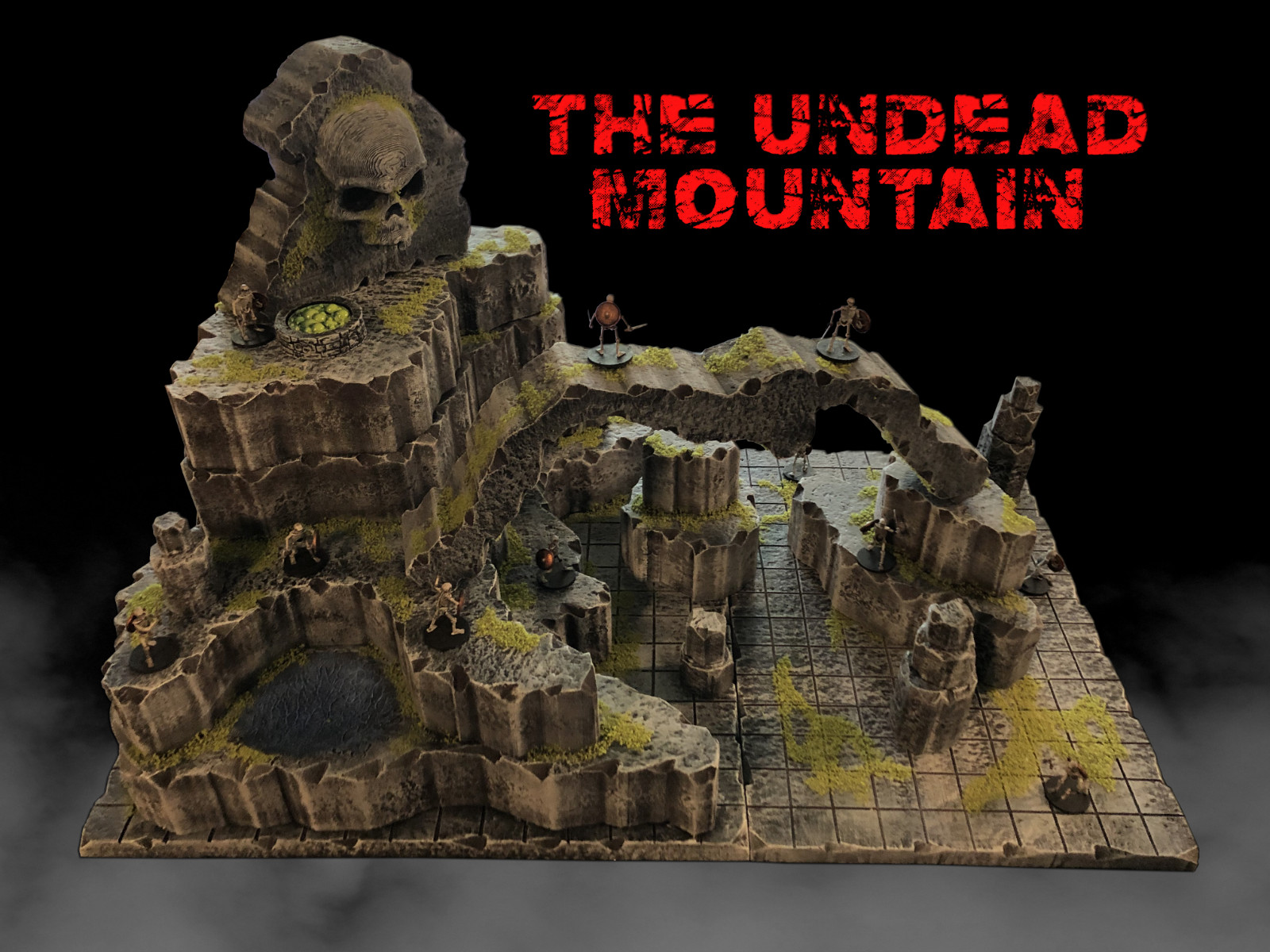 Huge Undead Mountain Modular Set Dungeons & Dragons d&d terrain 28mm scenery
