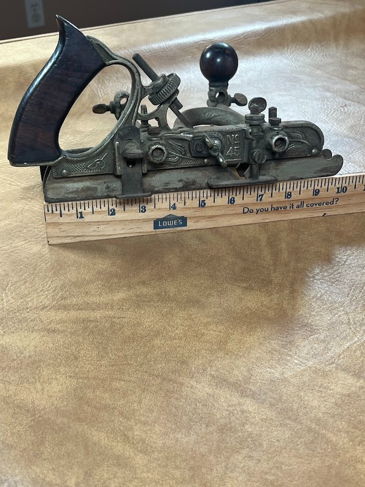 Early STANLEY NO. 45 COMBINATION PLANE WITH SLIDING SECTION & FENCE