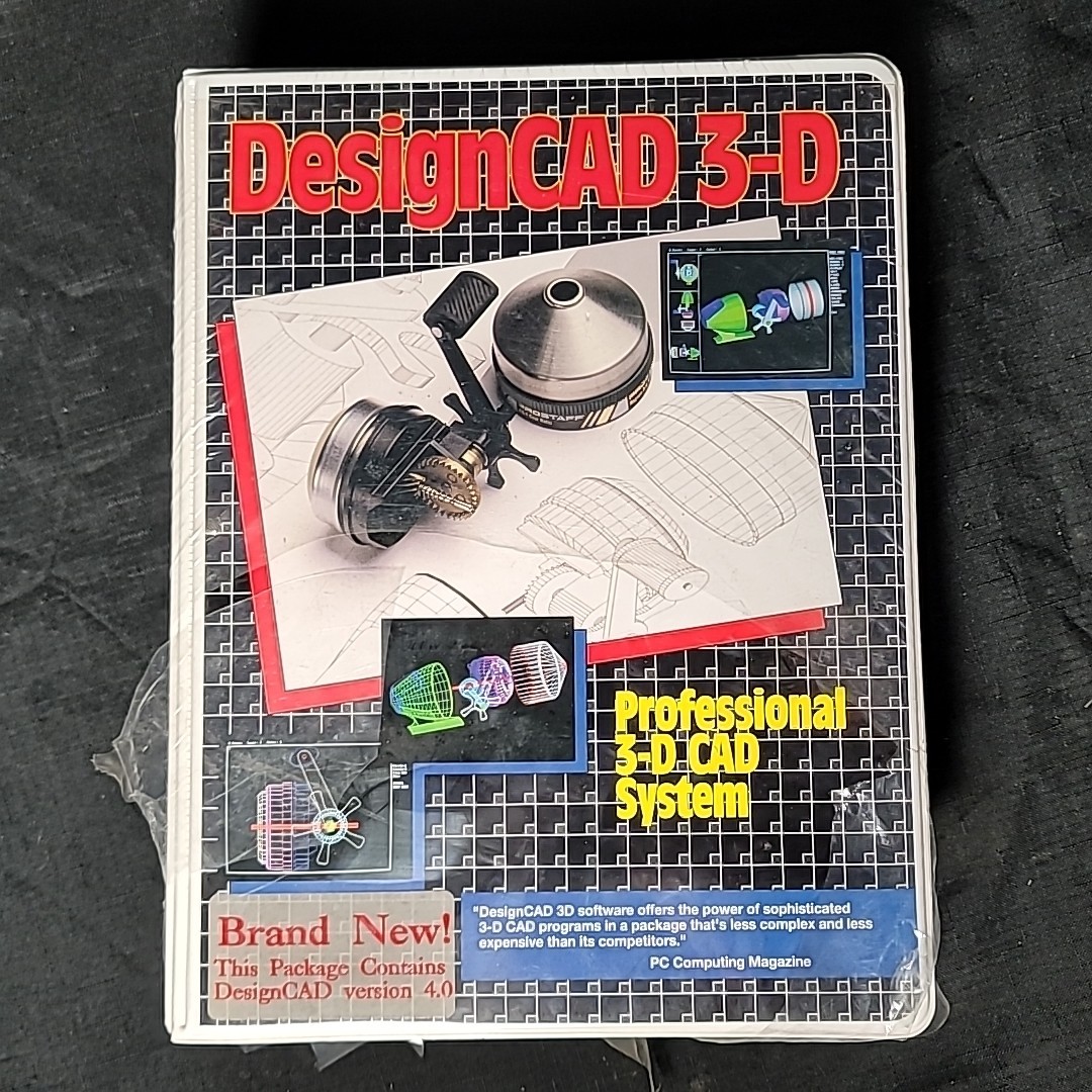 DesignCAD 3-D Version 4.0 3.5" Floppy Disk IBM PC XT AT PS/2 Educational Copy