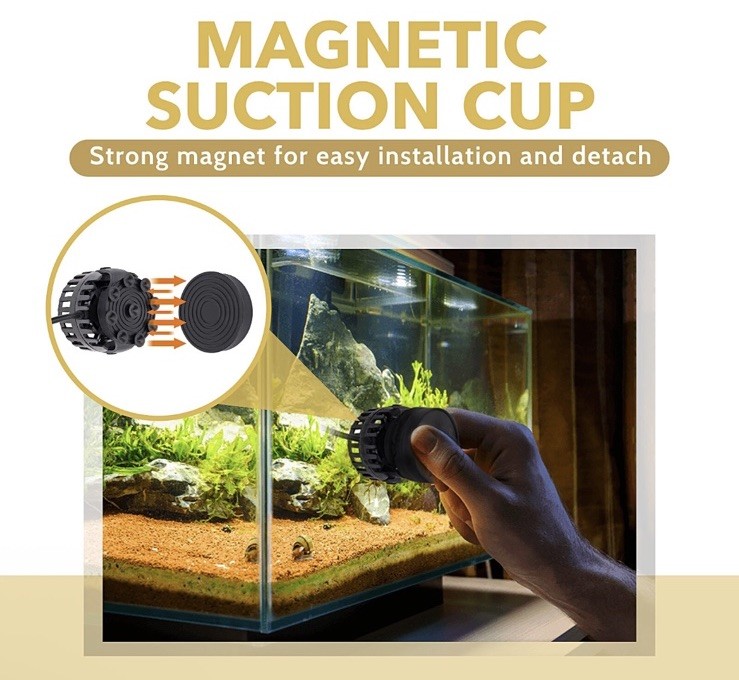 hygger Quiet Magnetic Aquarium Wave Maker Powerhead with Digital Led Display