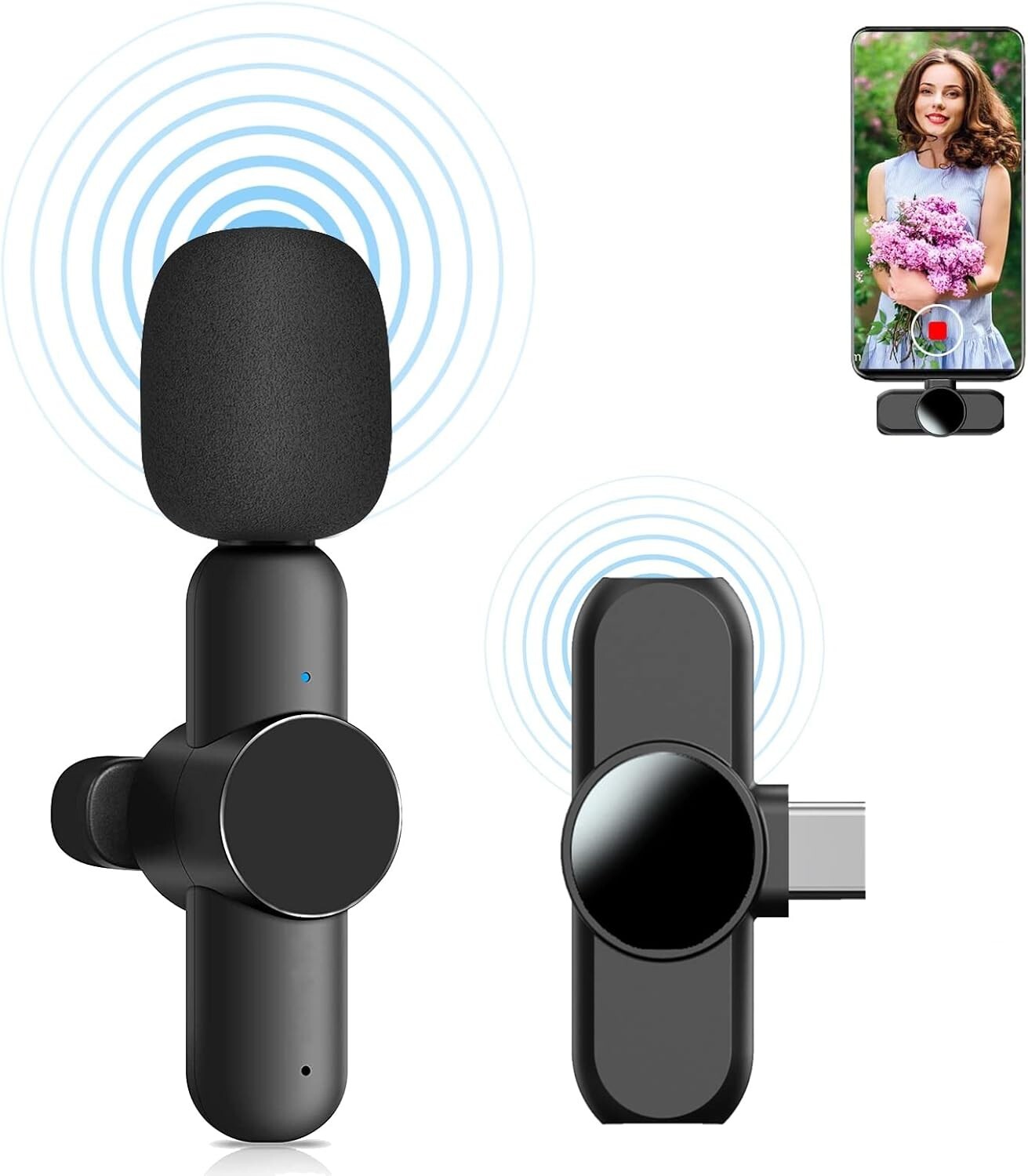 Wireless Lavalier Microphone For Android Phone