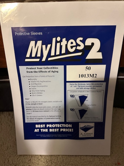 🔥48 Mylites 2 Mil Mylar Mylites Art Bags 10x13🔥Trading Mini Shikishi 1013M2 cm