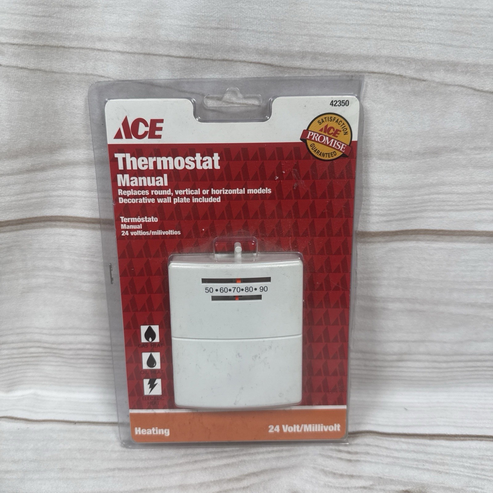 ACE Lever Mechanical Manual Thermostat 42350 Heat Only 24V NEW
