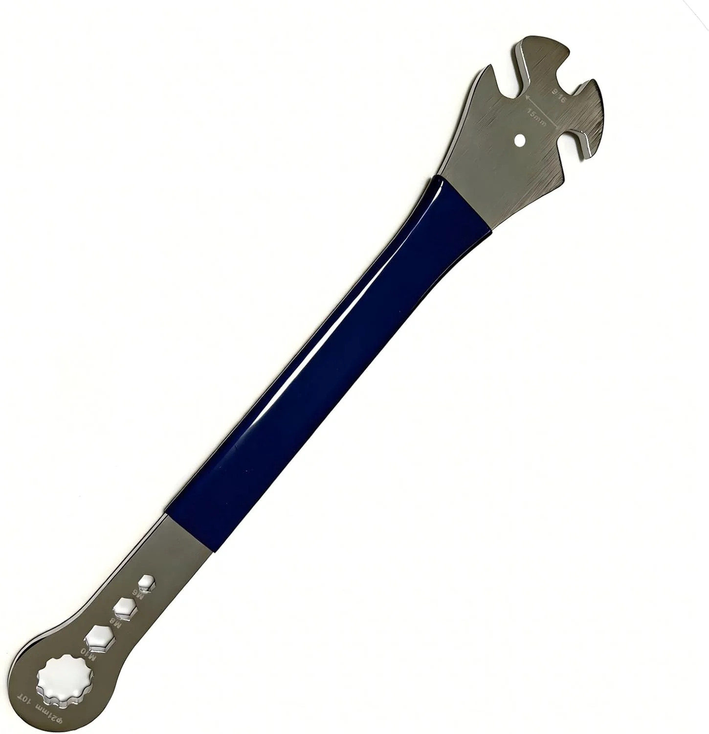 Bike Pedal Wrench 15mm/9/16, Extended Non-Slip Grip Bicycle Pedal Removal & Inst