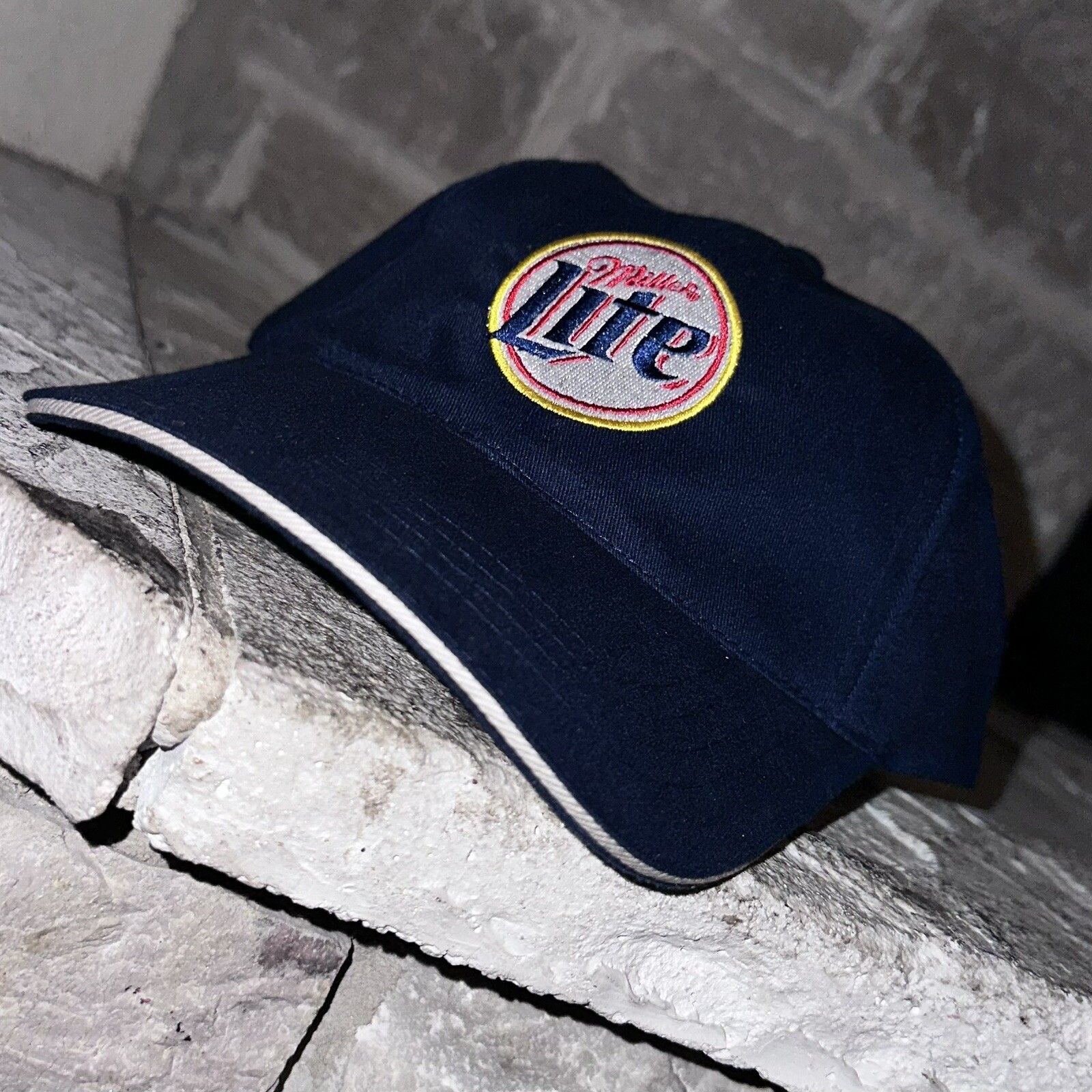 New Streff Miller Lite Beer “It’s Miller Time” 1990’s Vendor Hat Vintage NOS