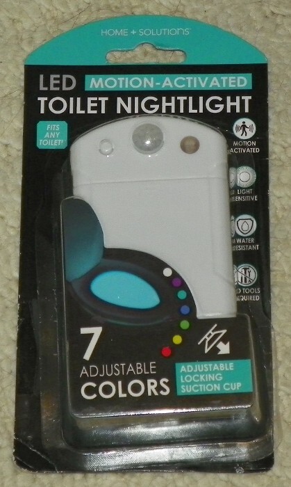 Home+ Solutions - 7 Color LED Motion-Activated - Toilet Nightlight / 7 Colors
