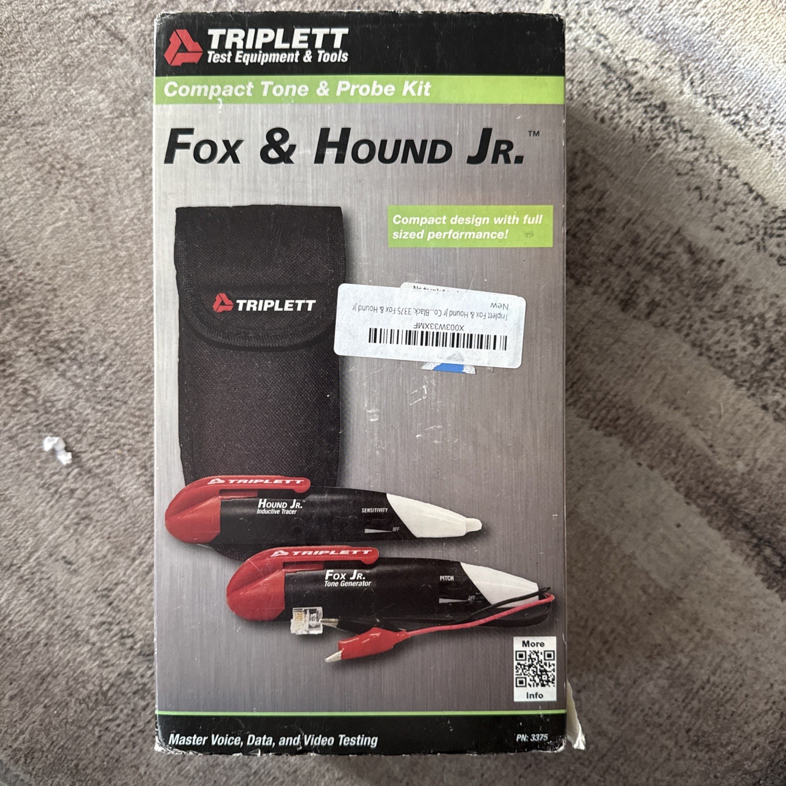 Fox & Hound Jr™ Compact Tone & Probe Kit: Traces Security, Thermostat, Tel.#3375