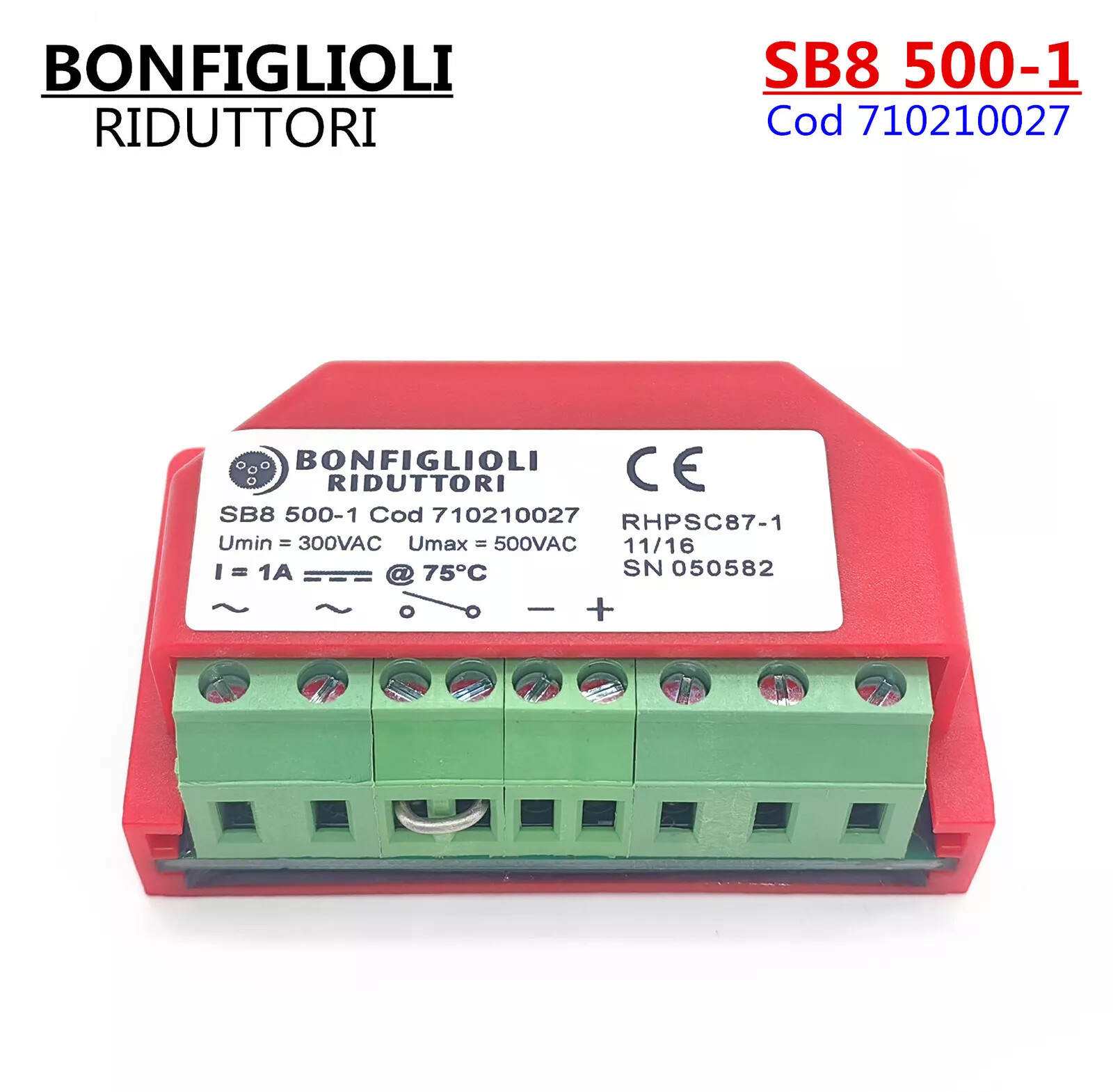 NEW BONFIGLIOLI RIDUTTORI SB8 500-1 cod 710210027 RHPSc87-1 Overexcitation #AT