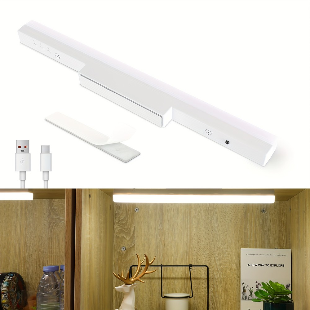 LED Wall Light Rechargeable Magnetic Remote Control Sconce Light, 3 Color Modes