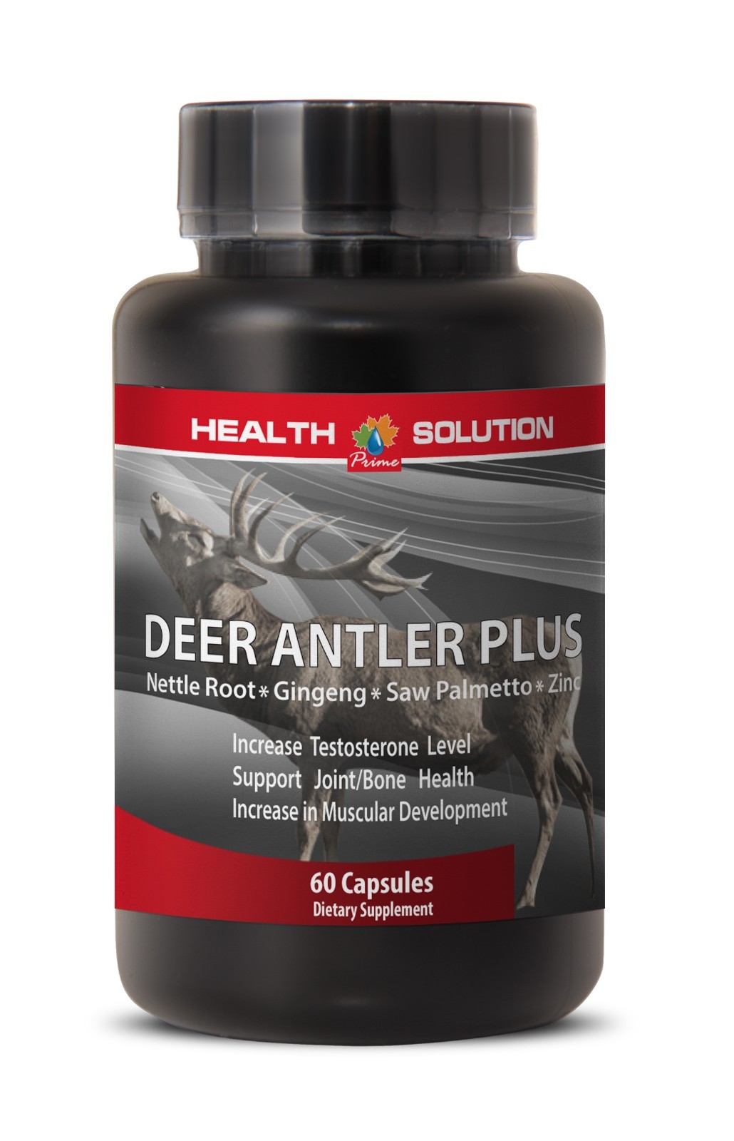 Muscle Support Capsules - Deer Antler Plus 550mg - Nettle Leaf Powder 1B