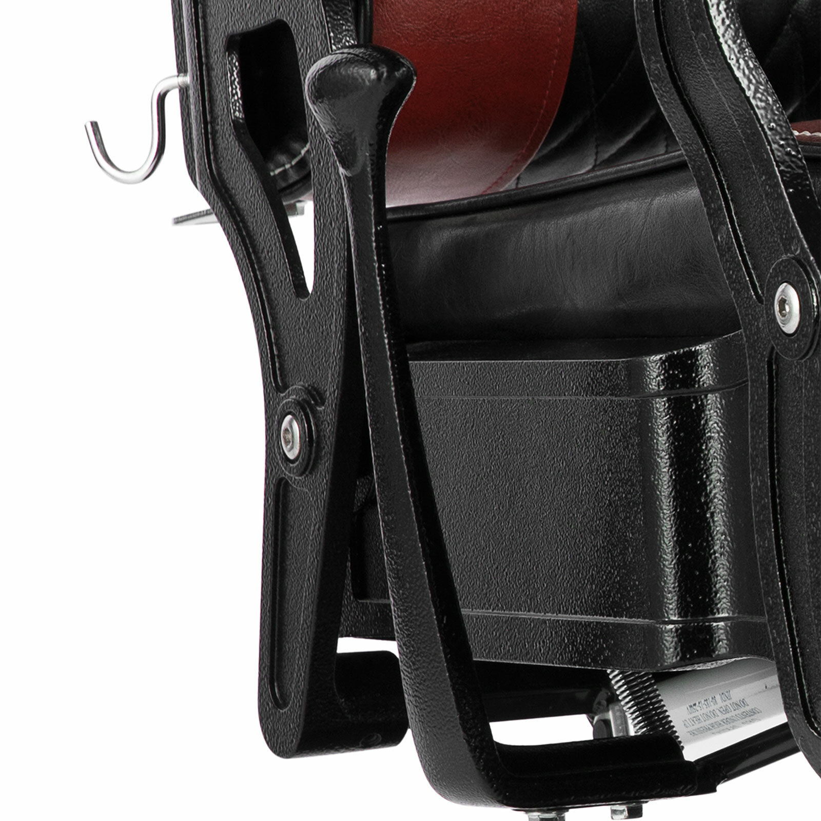 Black+Red Vintage Recline All Purpose Hydraulic Barber Chair Salon BeautyStyling