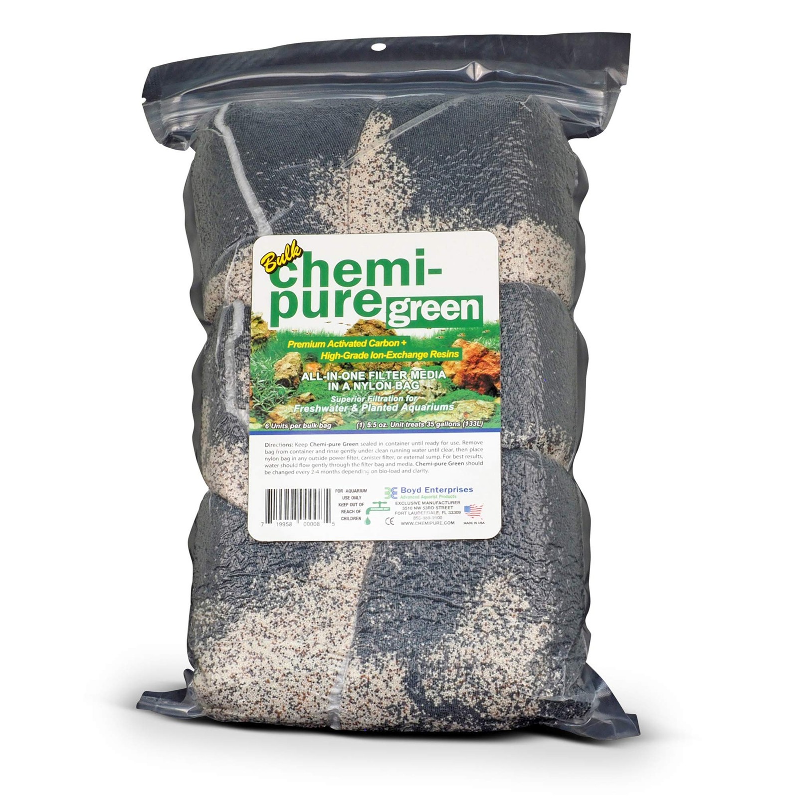 Boyd Chemi-Pure Green Bulk Aquarium Filtration, 5 oz - Freshwater Planted