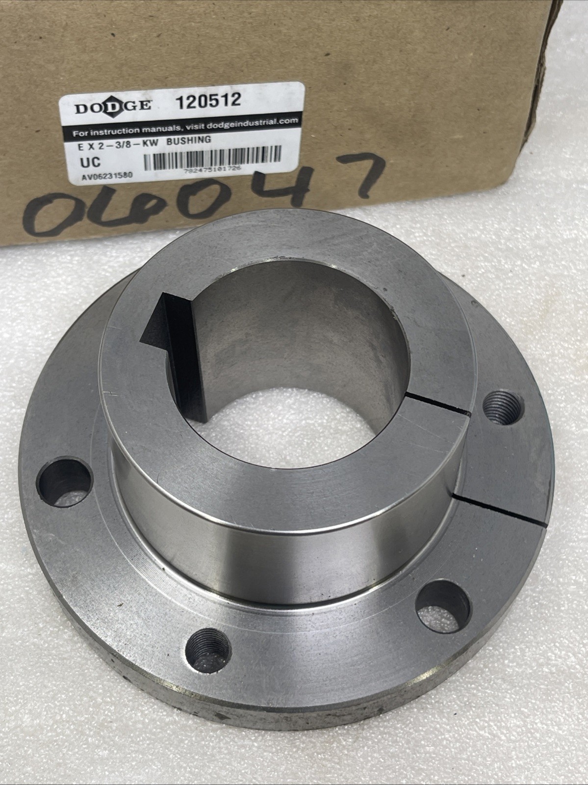 Dodge 120512 E 2-3/8 KW Qd Bushing 2-3/8”, 6” Flange