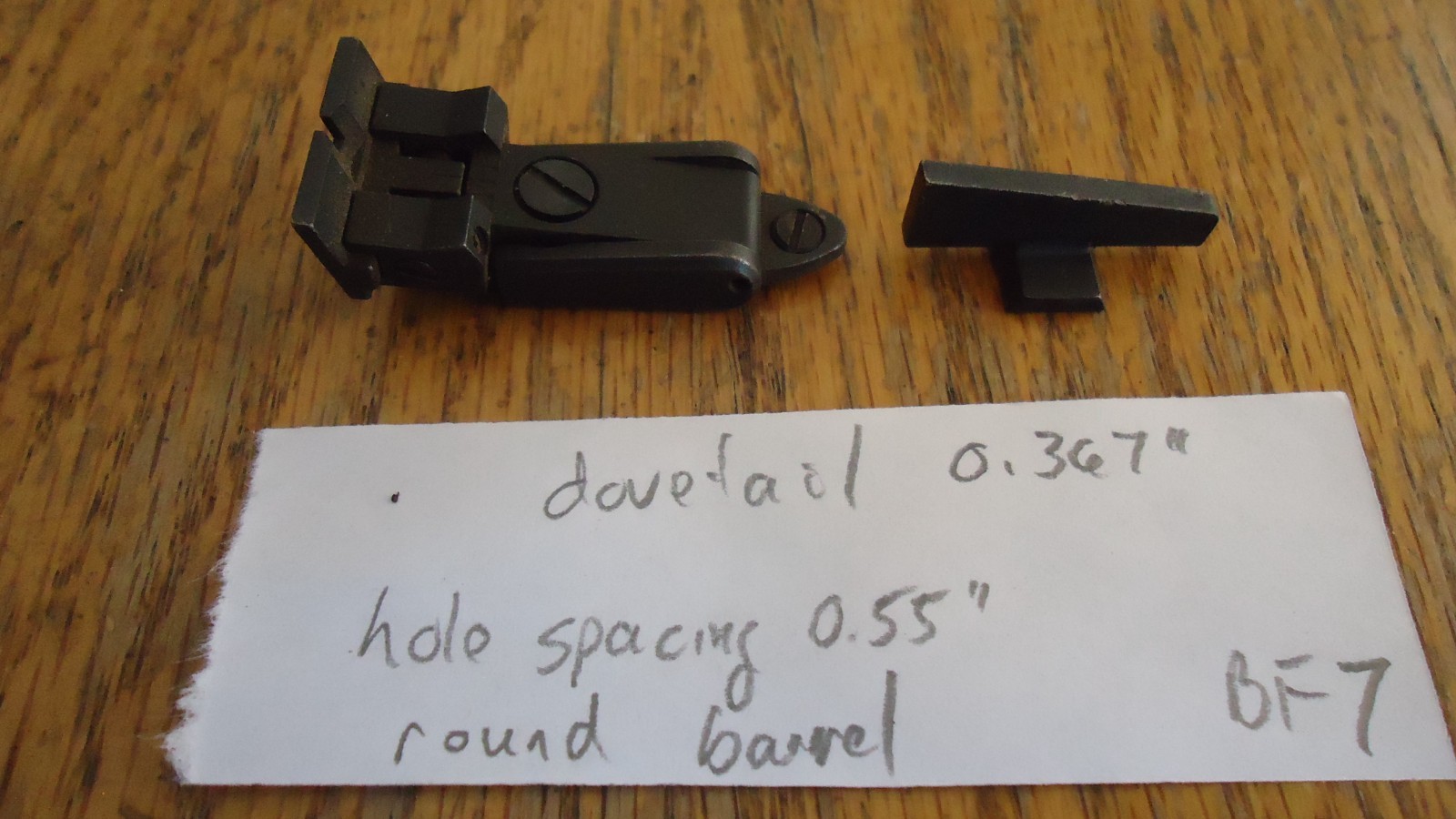Thompson Center  Adjustable Rear Sight & Front Blade Sights,  for Round Barrel