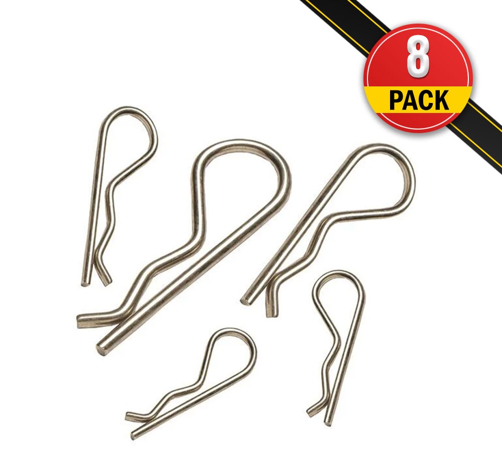 AgraLink Steel Hair Pin Clips, 5/32", Fits Pins 5/8" - 1" - 8 Pack (40 Pcs) F...