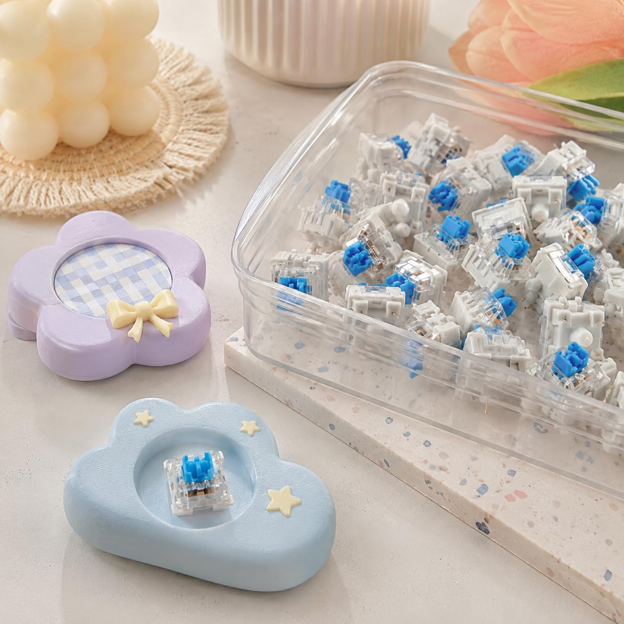 3D Printer Clicker Insert 50 PCS Mechanical Keyboard Switches Clickers for 3D Pr