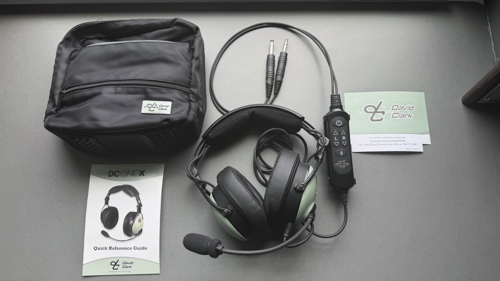 David Clark DC One‑X ENC Aviation Headset – Mint – Used 3 Times – With Case