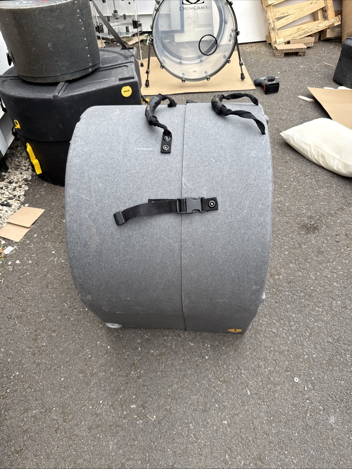 22” Hardcase Bass Drum Case. Wheels. Free P&P