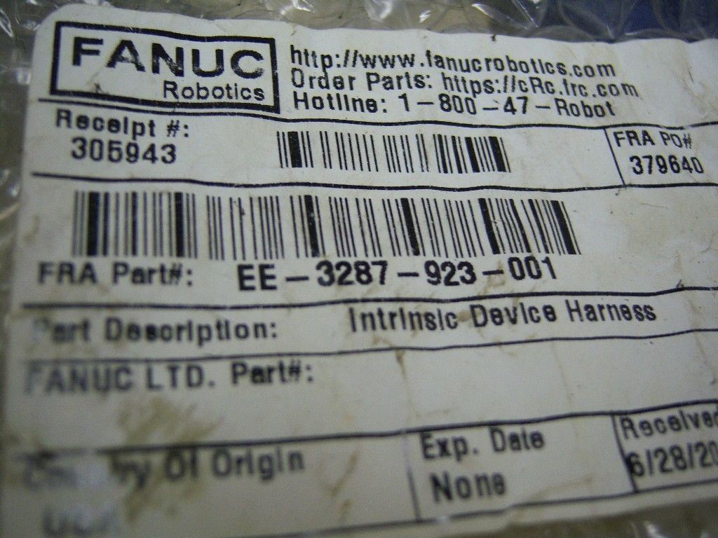 FANUC EE-3287-923-001 Robotics Cable
