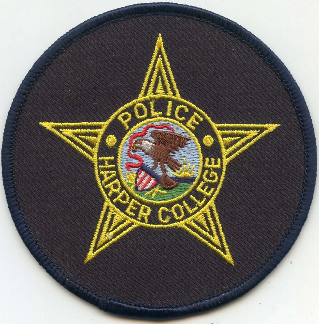 HARPER COLLEGE ILLINOIS IL round POLICE PATCH