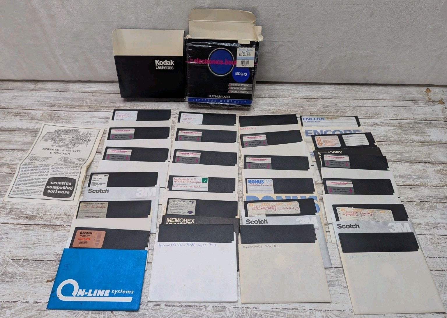 Lot of Vintage 5.25" Floppy Disks Computer Disks UNTESTED Random 24 Lot