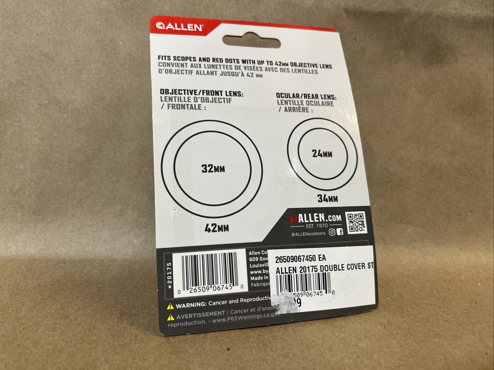 Allen Medium Double Scope Cover 13" 20175