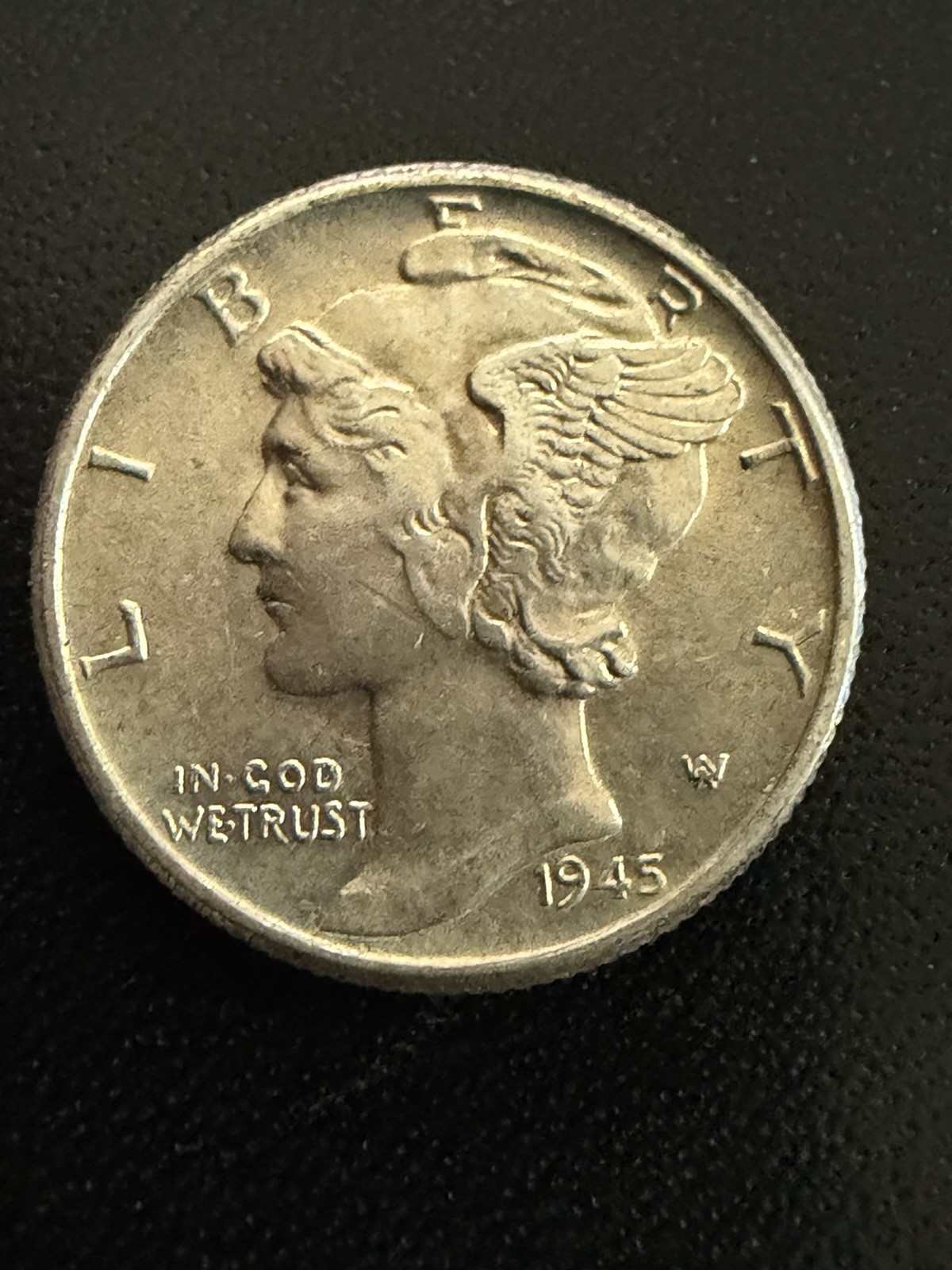 1945 P Mercury Dime BU