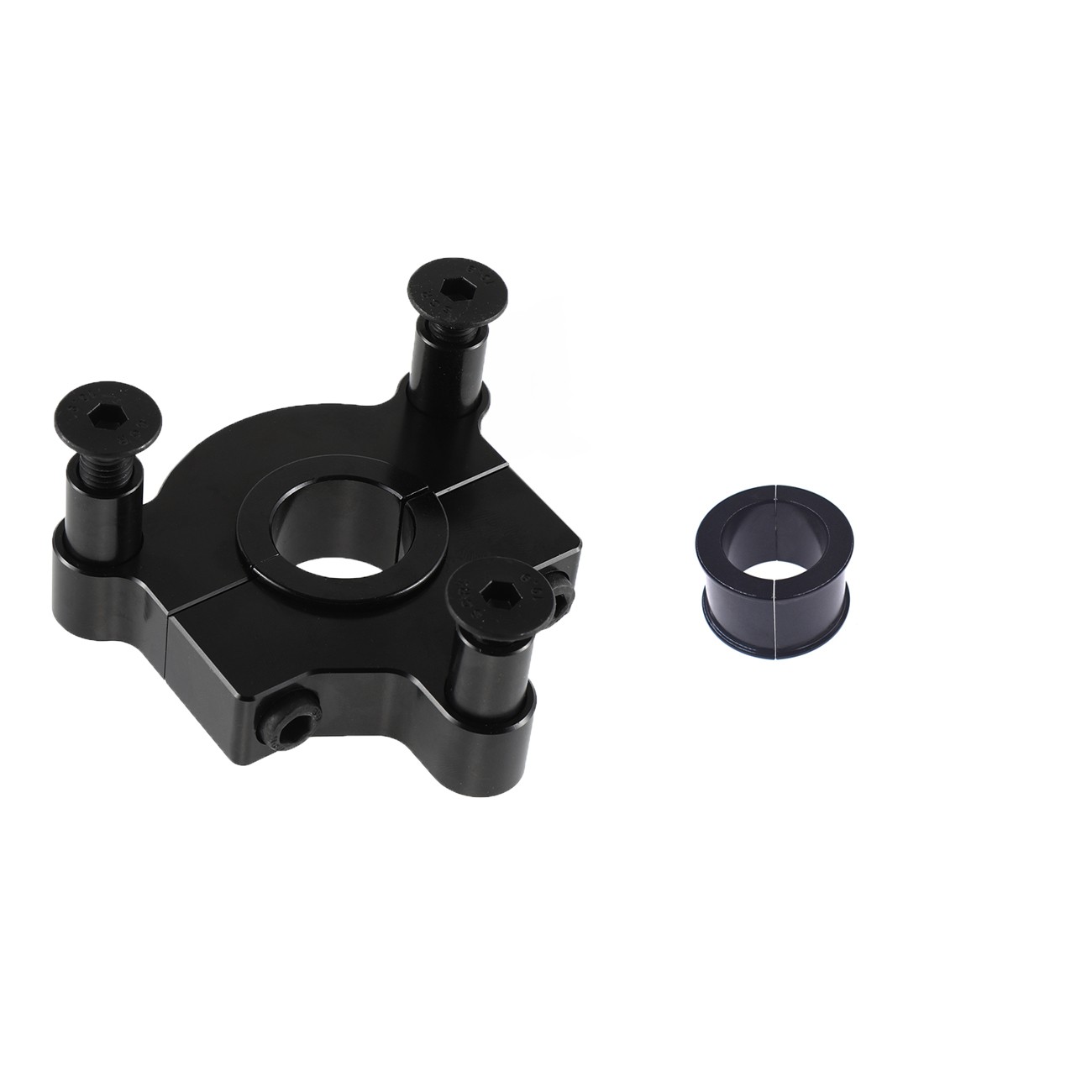 Black 1" 25mm / 1.5" 38mm CNC Adapter Fits 49cc 50cc 66cc 80cc Motorized Bicycle