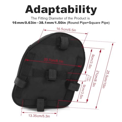 2pcs Universal Crash Bar Motorcycle Bags Compatible with Harley series