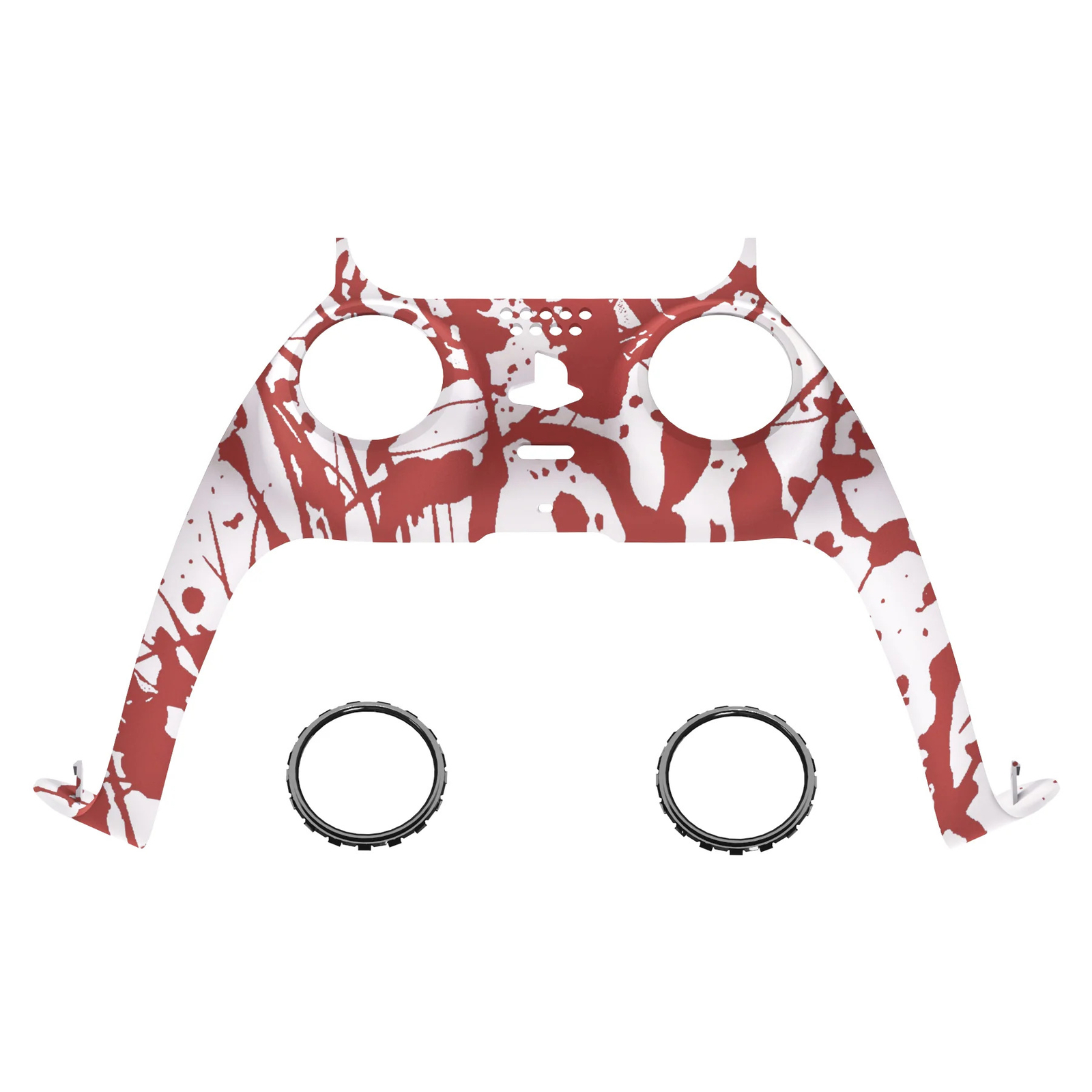 New Replacement Front Trim Shell w/Accent Rings compatible with PS5 Controller