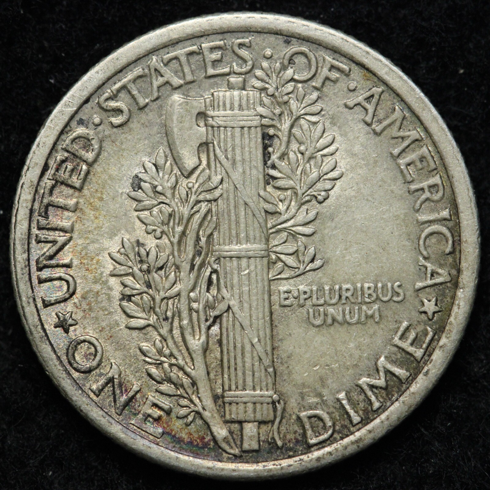 1916 Mercury Silver Dime BU *UNCIRCULATED* MS TONED E238 RQEA