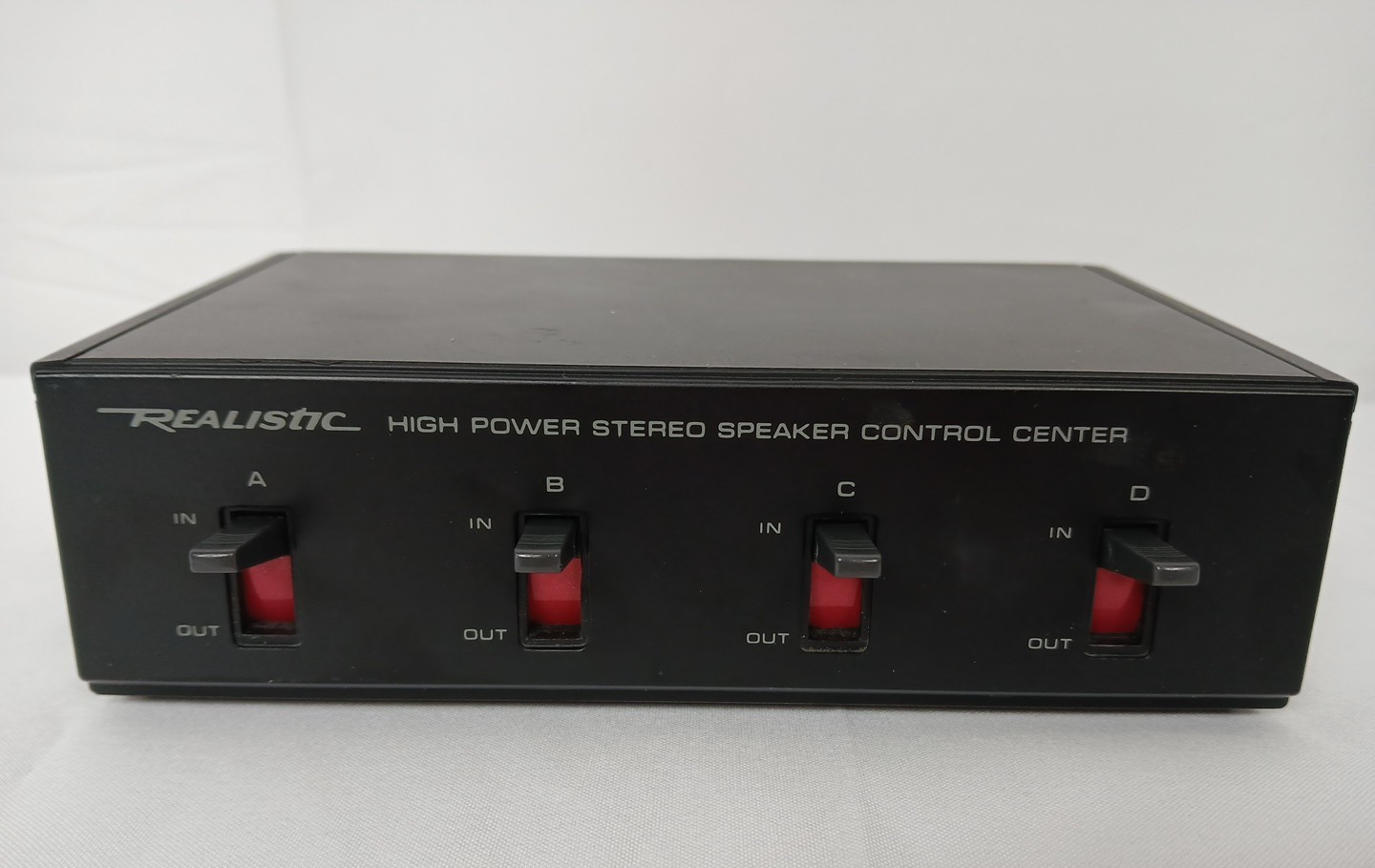 Realistic High Power Speaker Control Center 40-136 Radio Shack A-D