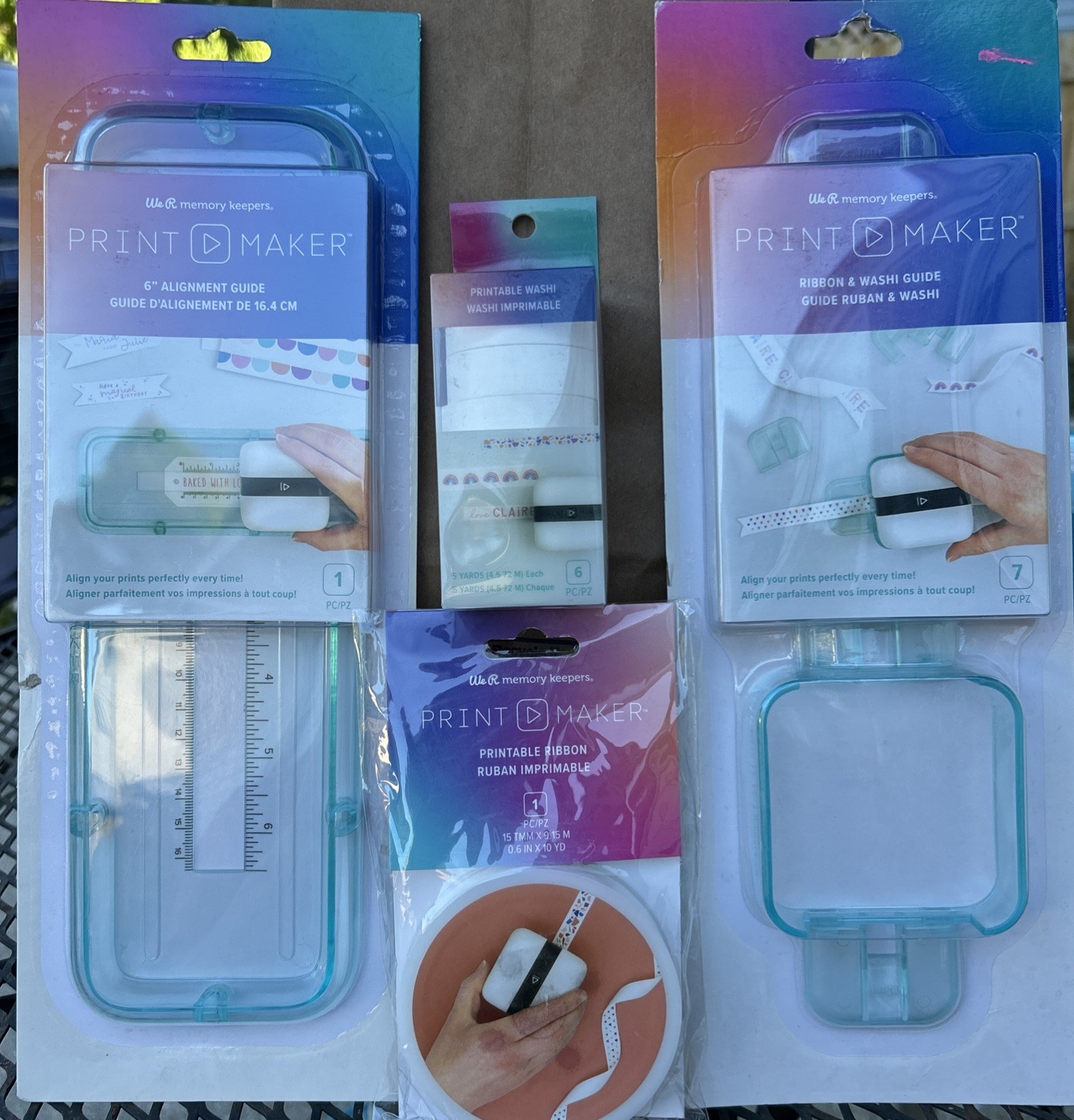 We R Memory Keepers Print Maker Guide for Alignment 6”  Ribbon And Washi Guide