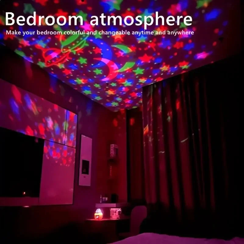LED Starry Sky Night Lights USB Projector Lamp Magic Ball Moon Star