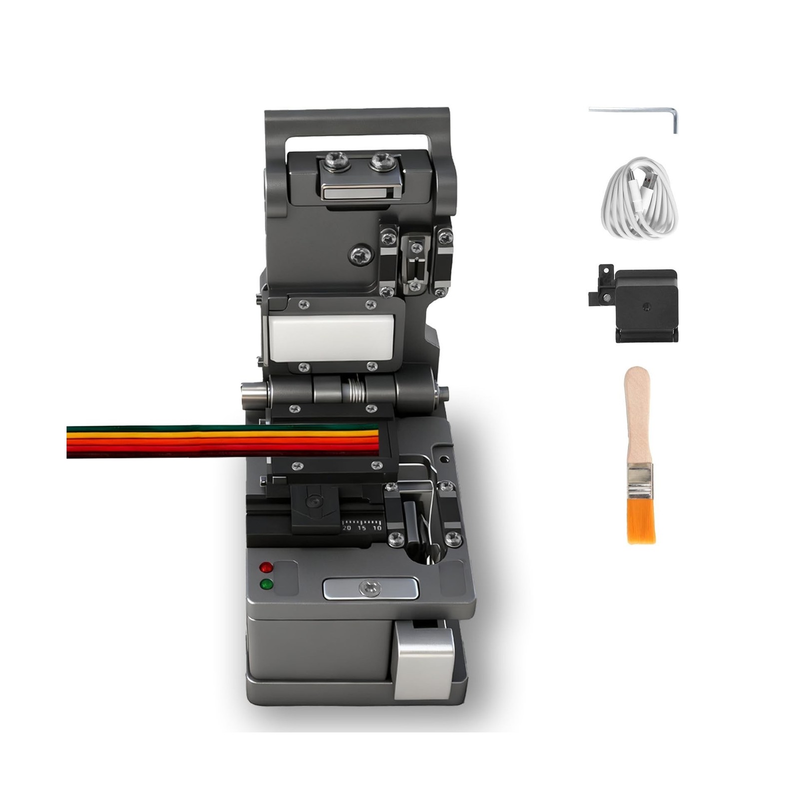 Optical Fiber Cleaver,Fiber Optic Stripper for Ribbon or Simplex Fiber,2 in 1...