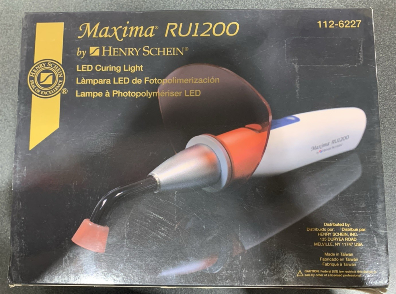 Henry Schein Maxima RU1200 LED Curing Light  W/charging Dock, Instruction Manual