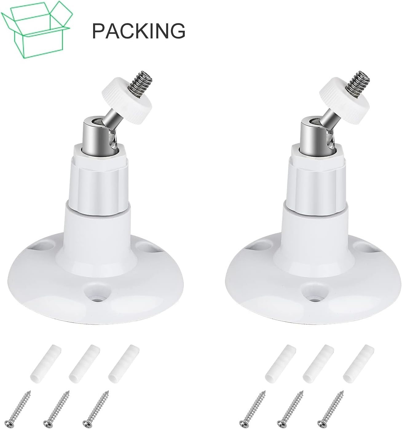 2Pack Adhesive Wall Mount for Ring Stick Up Cam & Ring Outdoor Cam Plus, 360 ...