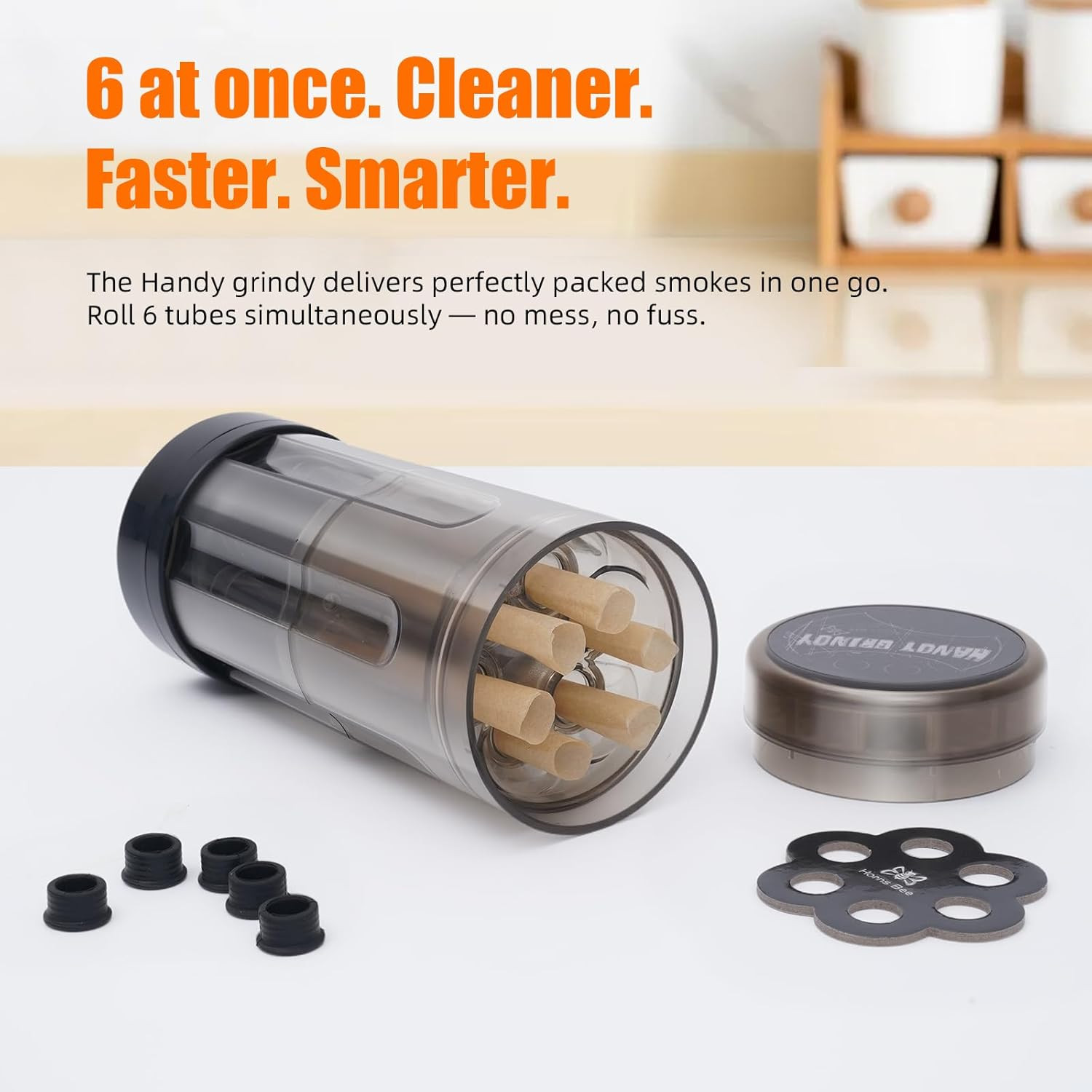 Pre Roll Machine 6-in-1 Cone Loading Machine Grinder for Herb | Spice Grinde...